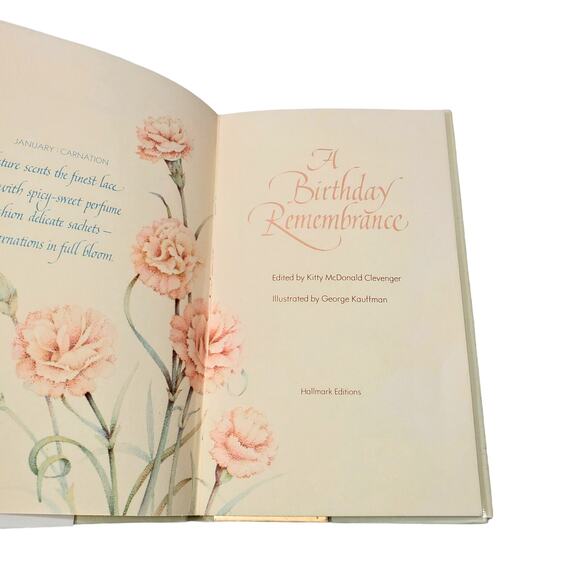 A Birthday Remembrance 1978 Hallmark Gift HC Dust Jacket USA Illustrated Vtg - Picture 6 of 11